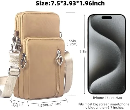 Close look at the Small Crossbody Bag for Women - Mini Phone Purses with build quality