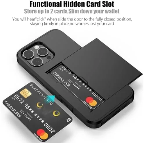Close look at the Nvollnoe for iPhone 16 Pro Max Case with Card Holder build quality