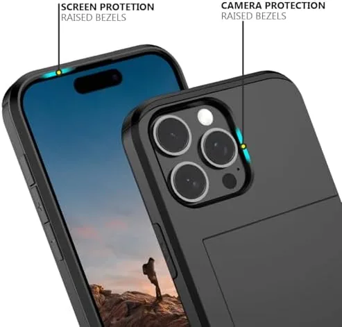 The Nvollnoe for iPhone 16 Pro Max Case with Card Holder in real use