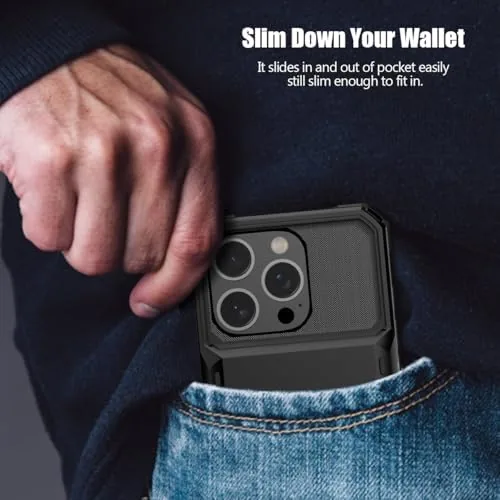 The Nvollnoe for iPhone 16 Pro Case with Card Holder[Store 5 compared in context