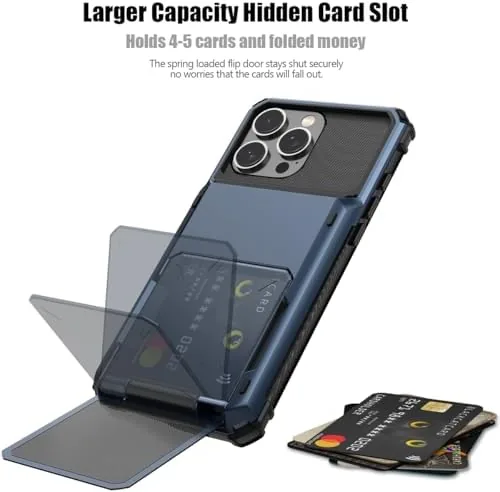 Close look at the Nvollnoe for iPhone 16 Pro Max Case with Card Holder[Store build quality