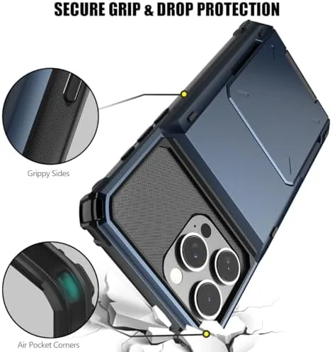 Another view of the Nvollnoe for iPhone 16 Pro Max Case with Card Holder[Store