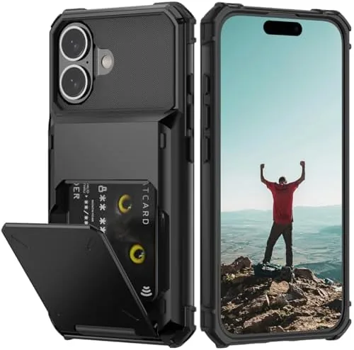 Nvollnoe for iPhone 16 Case with Card Holder[Store 5 Cards] | Dual Layer Heavy Review: Tested and Rated