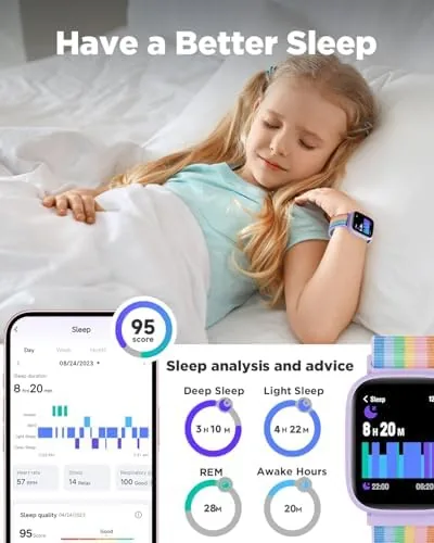 The BIGGERFIVE Smart Watch for Kids, 1.8" Fitness Tracker Watch with in real use