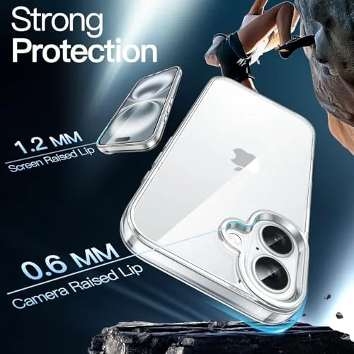 The JETech Case for iPhone 16, Anti-Yellowing, Clear | Shockproof Protection in real use
