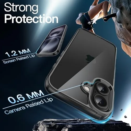 The JETech Case for iPhone 16, Anti-Yellowing, Black | Shockproof Protection in real use