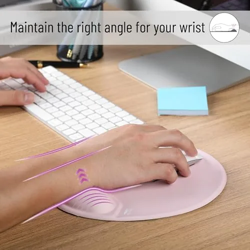 Close look at the Mr. Pen- Ergonomic Mouse Pad with Wrist Rest | Blush build quality