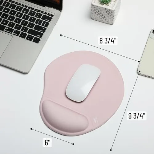 The Mr. Pen- Ergonomic Mouse Pad with Wrist Rest | Blush compared in context