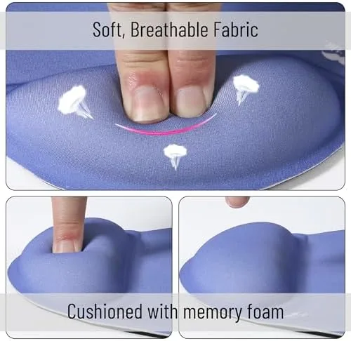 The Mr. Pen- Ergonomic Mouse Pad with Wrist Rest | Dusky in real use