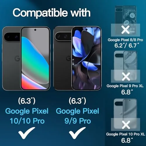 Close look at the JETech Screen Protector for Google Pixel 10/10 Pro/9/9 Pro, 3-Pack build quality