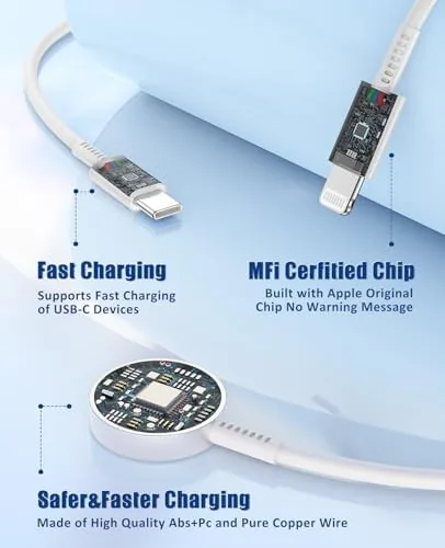 The coiled 3 in 1 cable packed into a travel bag