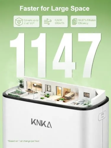 Close look at the KNKA Air Purifiers for Home Bedroom Up to 1147 Ft² build quality