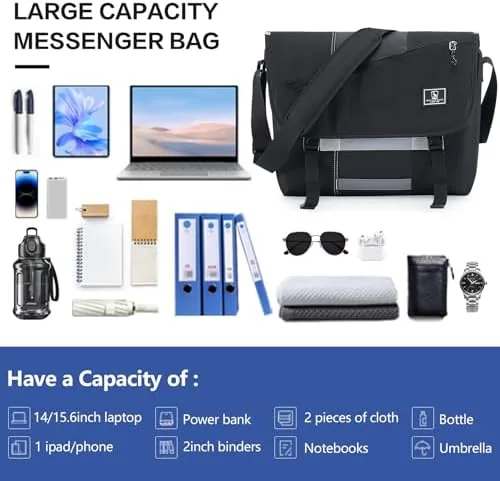 Another view of the Messenger Bag for Women, 17 Inch Laptop Crossbody Bags Men