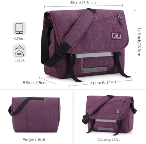 The Messenger Bag for Women, 17 Inch Laptop Crossbody Bags Men compared in context