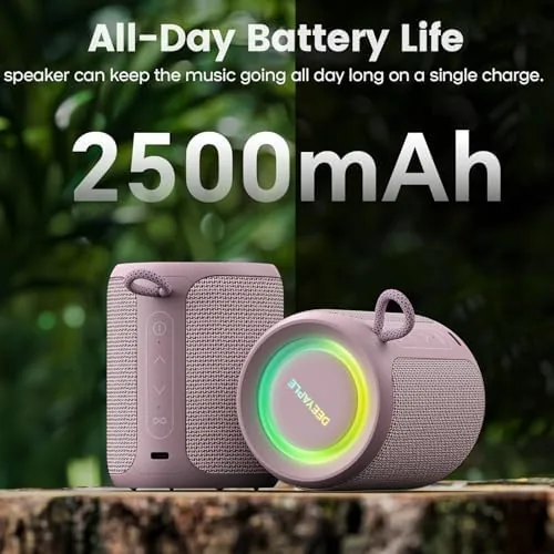 Testing the Bluetooth Speaker Wireless,IP67 Waterproof & Dustproof Portable Speaker with Lights,15W over two weeks