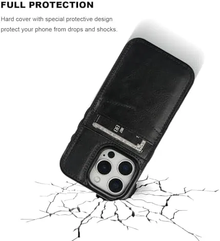 The KIHUWEY for iPhone 16 Pro Wallet Case Card Holder Kickstand compared in context