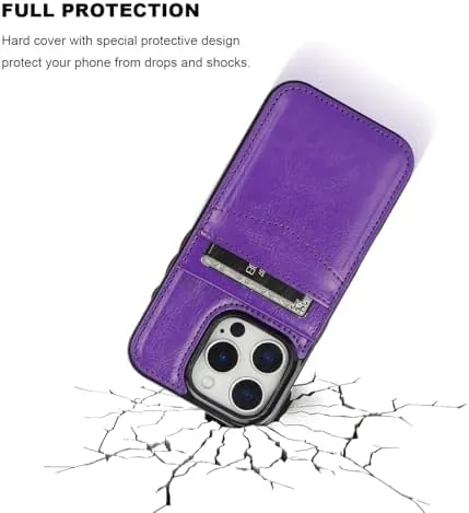 The KIHUWEY for iPhone 16 Pro Wallet Case Card Holder Kickstand compared in context