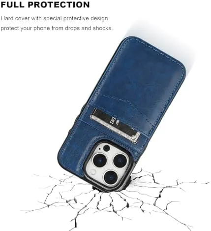 The KIHUWEY for iPhone 16 Pro Wallet Case Card Holder Kickstand compared in context