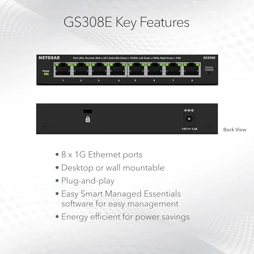 Close look at the NETGEAR 8-Port Gigabit Ethernet Easy Smart Managed Network Switch (GS308E) build quality