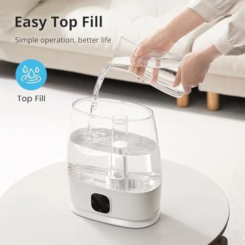 Close look at the Humidifiers for Bedroom Home, 6L Cool and Warm Mist Air build quality