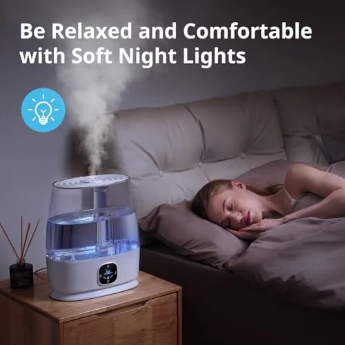 Testing the Humidifiers for Bedroom Home, 6L Cool and Warm Mist Air over two weeks