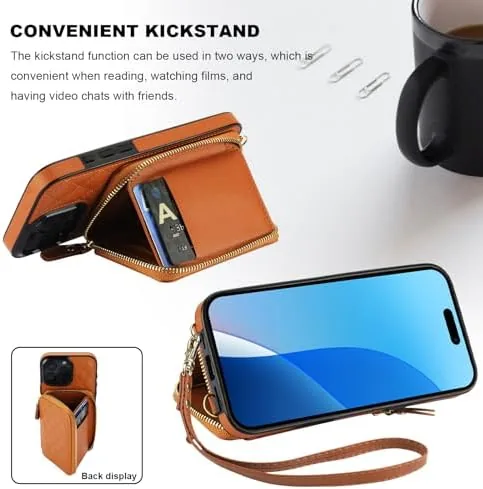The Bocasal Crossbody Wallet Case Card Holder for iPhone 16 Pro compared in context