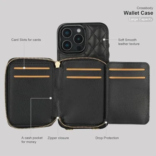 Testing the Bocasal Crossbody Wallet Case Card Holder for iPhone 16 Pro over two weeks