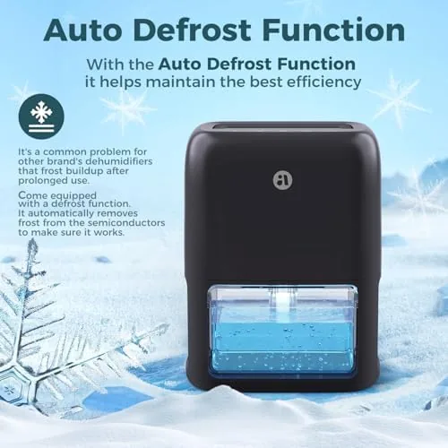 Testing the BREEZOME 60 OZ Dehumidifier for Home, Dual Semiconductor Quiet Dehumidifier over two weeks