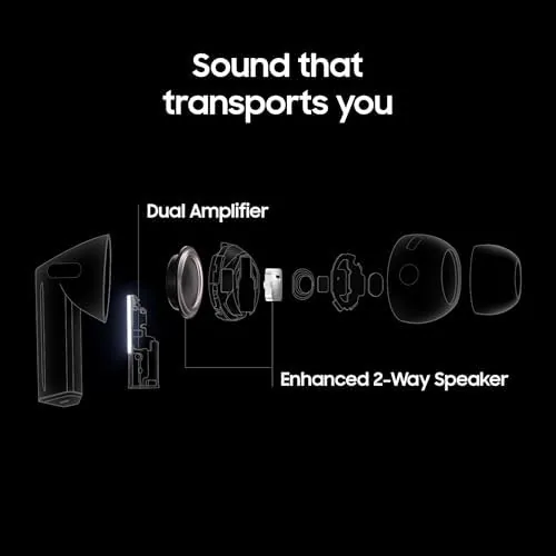 Another view of the Samsung Galaxy Buds 3 Pro AI True Wireless Bluetooth Earbuds