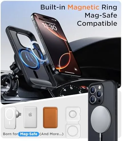 Another view of the Magnetic Compatible with iPhone 16 Pro Max Case, [Built-in Invisible