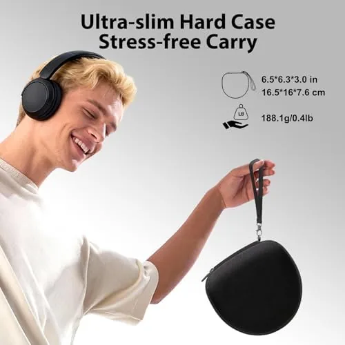 The Headphone Case for JLab/Beats/TOZO/JBL/BERIBES/Picun Etc Headphones, Black | for JLab in real use