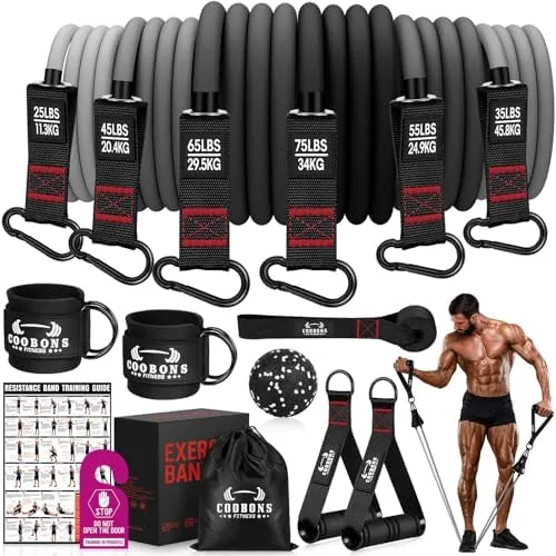 Heavy Resistance Bands for Working Out, 300LBS Exercise Bands with Handles | Workout Bands Review: Tested and Rated