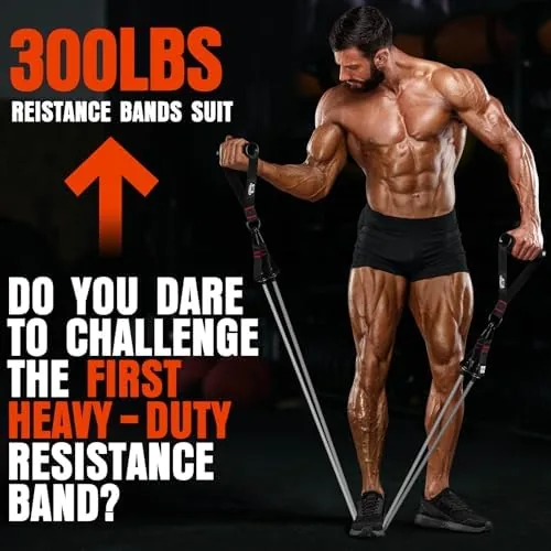 Another view of the Heavy Resistance Bands for Working Out, 300LBS Exercise Bands with