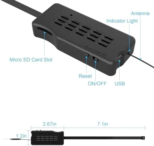 Close look at the HiSpyCam Mini Camera DIY Module HD 1080P Camera Small WiFi build quality