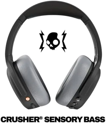 Close look at the Skullcandy Crusher ANC 2 Noise Cancelling Wireless Headphones - Asphalt build quality