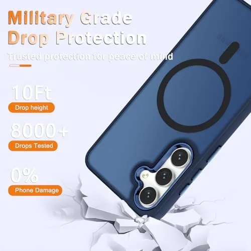 Close look at the YENAPOON for Samsung Galaxy S24 FE Case, Matte Magnetic Case build quality