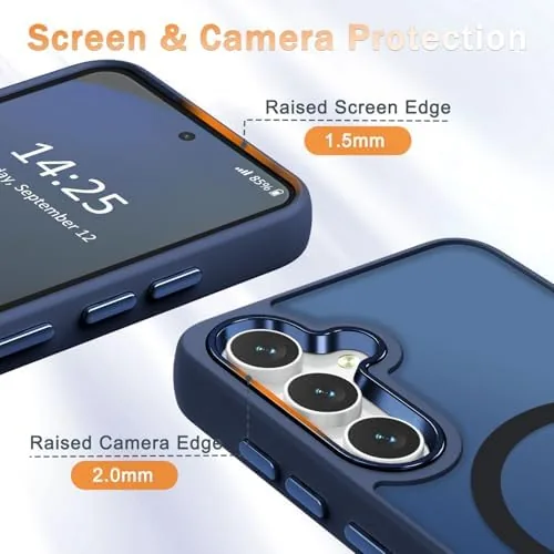 The YENAPOON for Samsung Galaxy S24 FE Case, Matte Magnetic Case in real use
