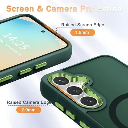 The YENAPOON for Samsung Galaxy S24 FE Case, Matte Magnetic Case in real use