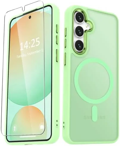 YENAPOON for Samsung Galaxy S24 FE Case, Matte Magnetic Case, Mint Green | Fit Review: Tested and Rated