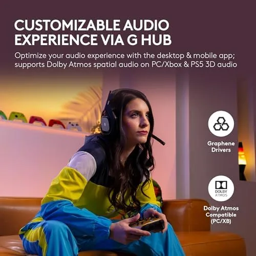 The Logitech G Astro A50 Multi-Platform Wireless Gaming Headset - Black compared in context