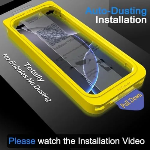 Another view of the Ferilinso 3 Pack Screen Protector for iPhone 16 Pro Max