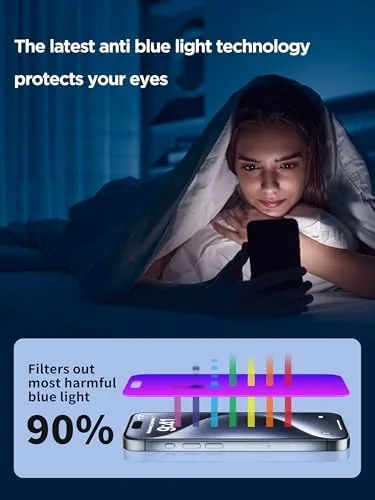 Another view of the PDDKISS Compatible for iPhone 16 Pro Privacy Screen Protector |