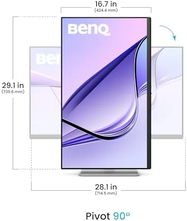 Close look at the BenQ MA320U 32" 4K 3840x2160 Monitor for MacBook® Pro/Air, Dual build quality