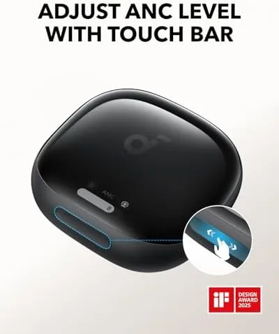 Close look at the Soundcore Liberty 4 Pro by Anker Noise Cancelling Wireless Earbuds build quality