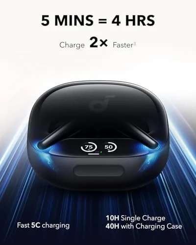 Another view of the Soundcore Liberty 4 Pro by Anker Noise Cancelling Wireless Earbuds