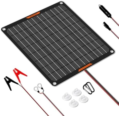 Overview of the 10Watt 12V Solar Car Battery Trickle Charger & Maintainer |