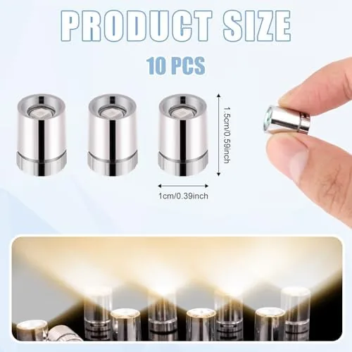 Close look at the 10pcs Led Mini Lights, Small Led Lights for Dollhouse Crafts build quality