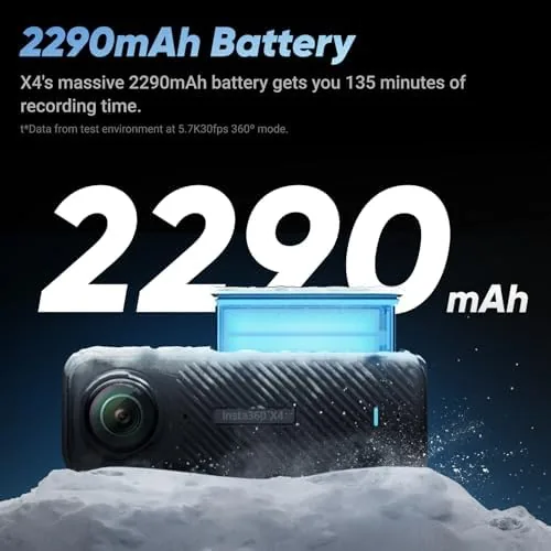 Another view of the Insta360 X4 Standard Bundle - Waterproof 8K 360 Action Camera