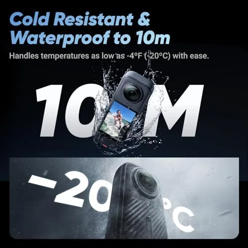 The Insta360 X4 Standard Bundle - Waterproof 8K 360 Action Camera compared in context