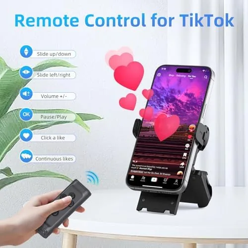 Close look at the MILOUZ Remote Control Scrolling for Tiktok with Phone Stand,Page Turner build quality